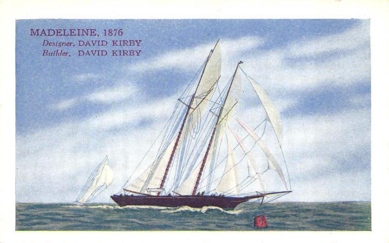 1876 Madeleine The 4th Race For The America's Cup Long Island City NY Postcard 