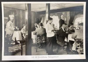 Mint Germany Real Picture Postcard Graf Zeppelin LZ 127 Passenger Compartment