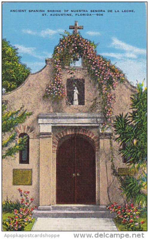 Ancient Spanish Shrine of Nuestra Senore De La Leche St Augustine Florida