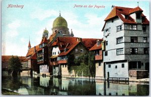 VINTAGE POSTCARD PARTIE AN DER PEGNITZ AT NUREMBURG GERMANY c. 1910