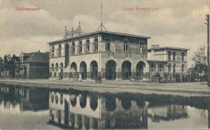 Netherlands Dedemsvaart Hotel Steenbergen Vintage Postcard 07.57