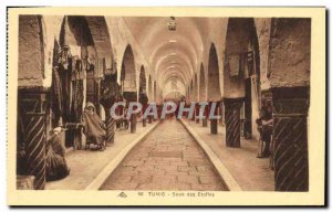 Old Postcard Tunis Souk Fabrics