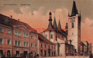 Czech Republic, Leitmeritz, Litomerice, Stadtkirche, Exterior View