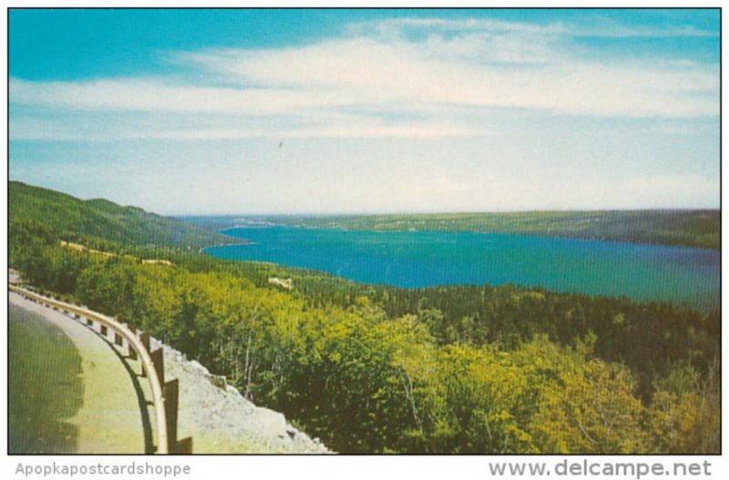 Canada Nova Scotia The Bras Dor Lakes From Kellysd Mountain Lookoff