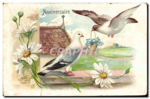 Old Postcard Fancy Birds