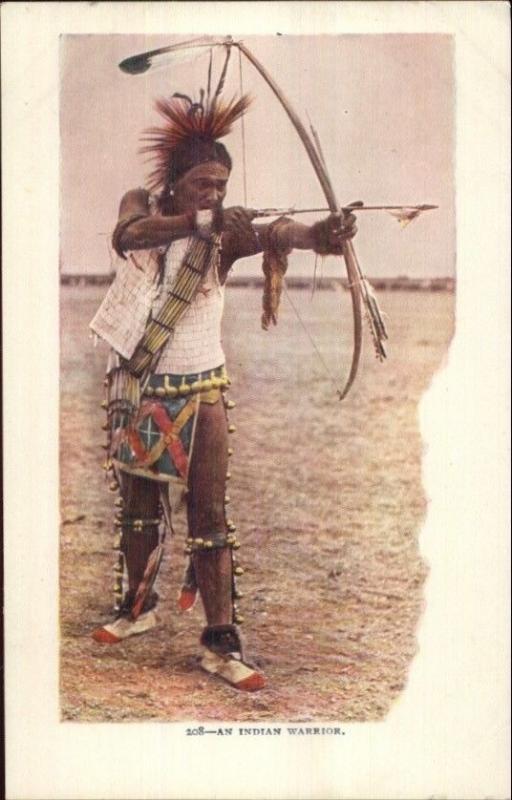 indian bow and arrows drawing