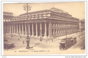 Le Grand Theatre, Bordeaux (Gironde), France, 1900-1910s