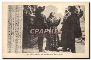 Old Postcard Folklore bourree d & # 39Auvergne