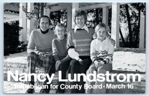 Campaign Postcard  NANCY LUNDSTROM Republican WINNEBAGO COUNTY BOARD ca 1970s