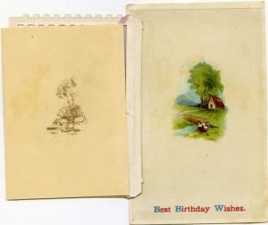 Happy Birthday Greeting Card on a Postcard DB - Novelty Card