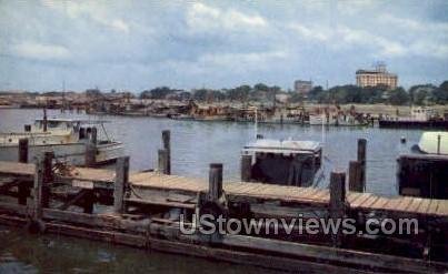 Pleasure Boats In Small Craft Harbor in Gulf Port, Mississippi