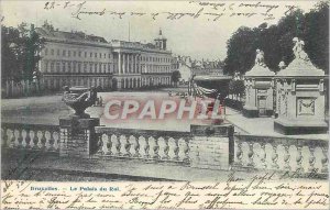 Postcard Brussels Old King's Palace (map 1900)