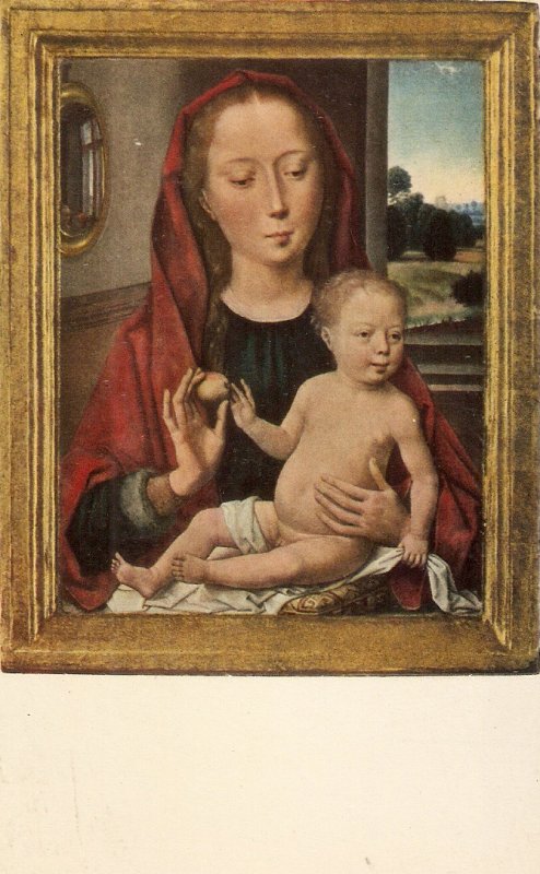 Hans Memling. . Madinna with Child Fine art, painting, vintage Austrian PC