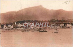 Old Postcard Saint Jean de Luz Rhune Casino taken from the Bay