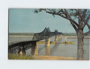 Postcard Mississippi River Bridge, Vicksburg, Mississippi