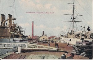 Philadelphia PA US Navy Battleships, League Island Navy Shipyard, Ship 1906