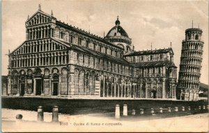 Vtg Postcard - Pisa Italy - Duomo di Fianco e Campanile - Barasanti e Figli Pub.