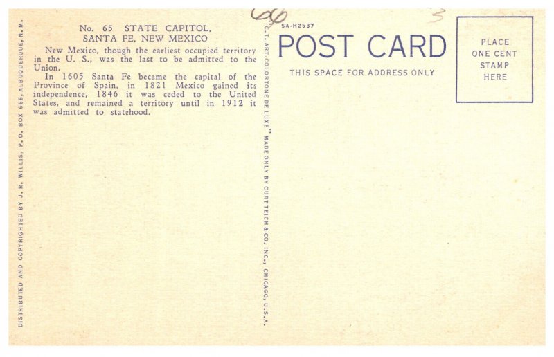 New Mexico Santa Fe State Capitol