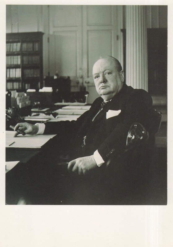 Winston Churchill National Portrait Gallery Award Photo Postcard