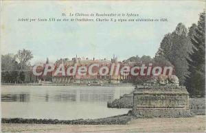 Old Postcard Chateau de Rambouillet and the Sphinx