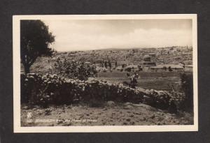 Israel Jerusalem From Mt Mount of Olives Real Photo Postcard RPPC Carte Postale