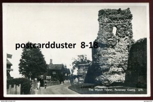 dc1654 - ENGLAND Pevensey 1940s Castle Watch Tower. Real Photo Postcard