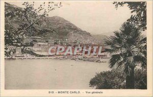 Old Postcard MONTE CARLO. - View g�n�rale