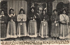 PC NEW ZEALAND, POI DANCERS, Vintage Postcard (B41620)