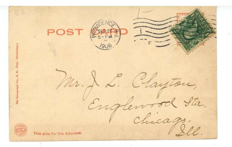 RI - Providence.  Public Library ca 1905