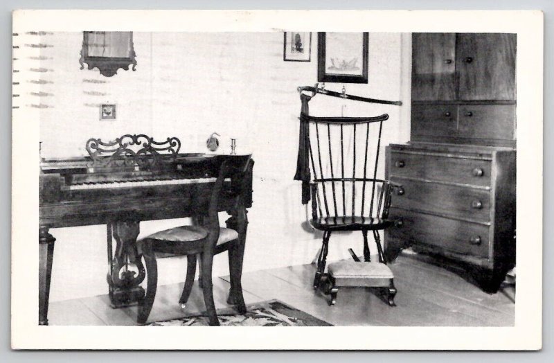 North Oxford Massachusetts Clara Barton Parlor 1953 Rockland ME Postcard C28