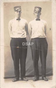 C50/ Dayton Ohio Postcard Real Photo RPPC c1910 Trolley Railroad Conductors