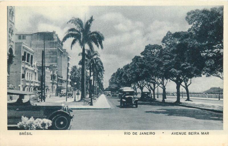 Brazil Rio de Janeiro Avenue Beira Mar automobiles