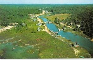 Stokes Bay Ontario Canada Aerial View Vintage Postcard J46605