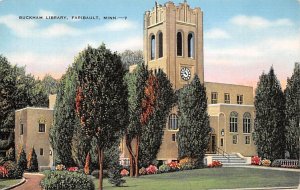Buckham Library Faribault MN USA Postcard