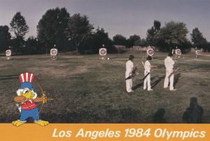 Los Angeles 1984 Olympic Games Archery Postcard