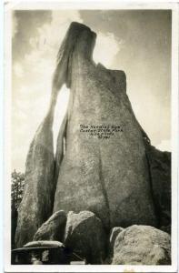 RPPC Needles Eye - Custer State Park SD South Dakota pm 1946