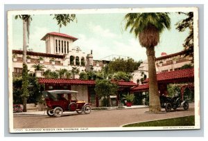 Vintage 1900's Colorized Postcard Glenwood Mission Inn Antique Cars California