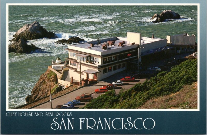 Postcard CA San Francisco Cliff House and Seal Rocks