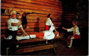 Doctors Quarters Dr Thomas Williams Removing Bullets Soldier Statues Postcard 