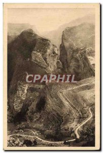 Old Postcard The great canon of Verdon seen from the village of Rougon