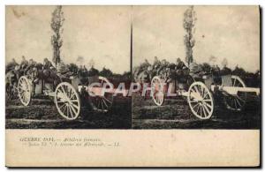 Old Postcard Army Artillery Our 75 Terror German