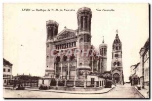 Lyon Basilica of Our Lady of Fourviere -Vue d & # 39ensemble- Old Postcard