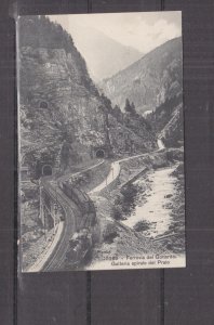 SWITZERLAND, GOTTHARD RAILWAY, PRATO SPIRAL, c1920 ppc., unused.