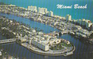 Florida Miami Beach Aerial View North Beach Showing Hotel Row and St Francis ...