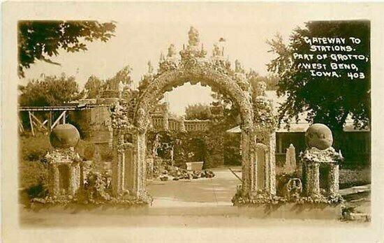 IA, West Bend, Iowa, Grotto, Gateway To Stations, RPPC, Carroll Post Card 403