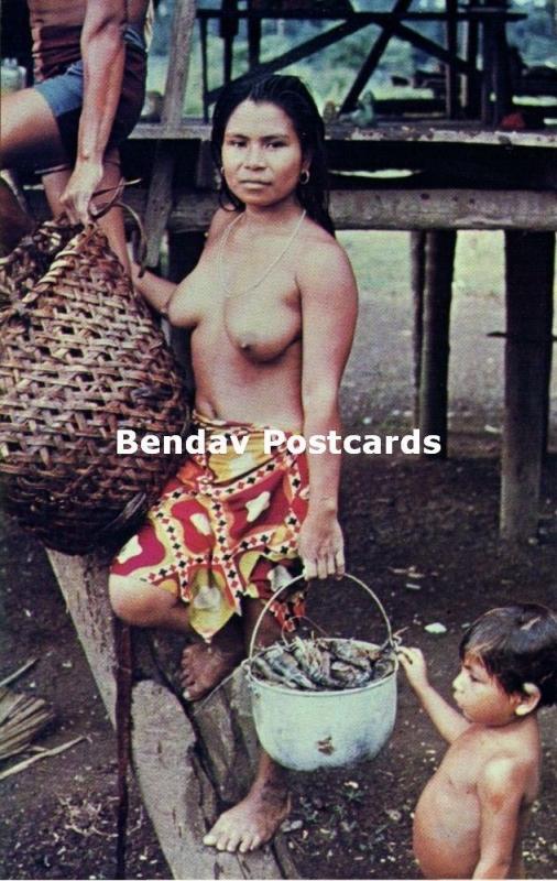 panama, Native Nude Woman of the Waunana Tribe (1960s)