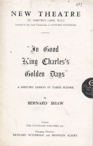 In Good King Charles Golden Days Royalty Betty Marsden St Martins Theatre Pro...