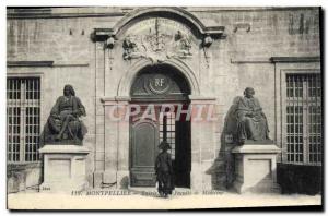 Old Postcard Montpellier Entree of medical school