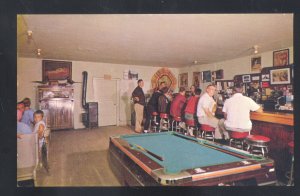 RANIER MINNESOTA KETTLE FALLS HOTEL POOL TABLE JUKEBOX HALL ADVERTISING POSTCARD