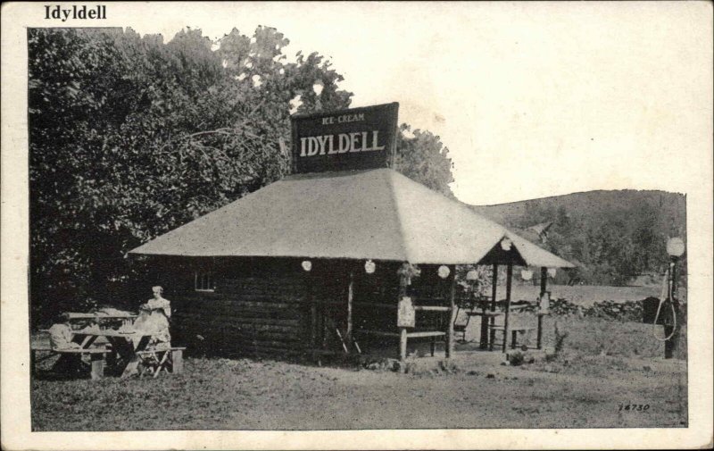 Berkshires Idyldell Ice Cream Stand Midway Berkshire Trail Town? Postcard